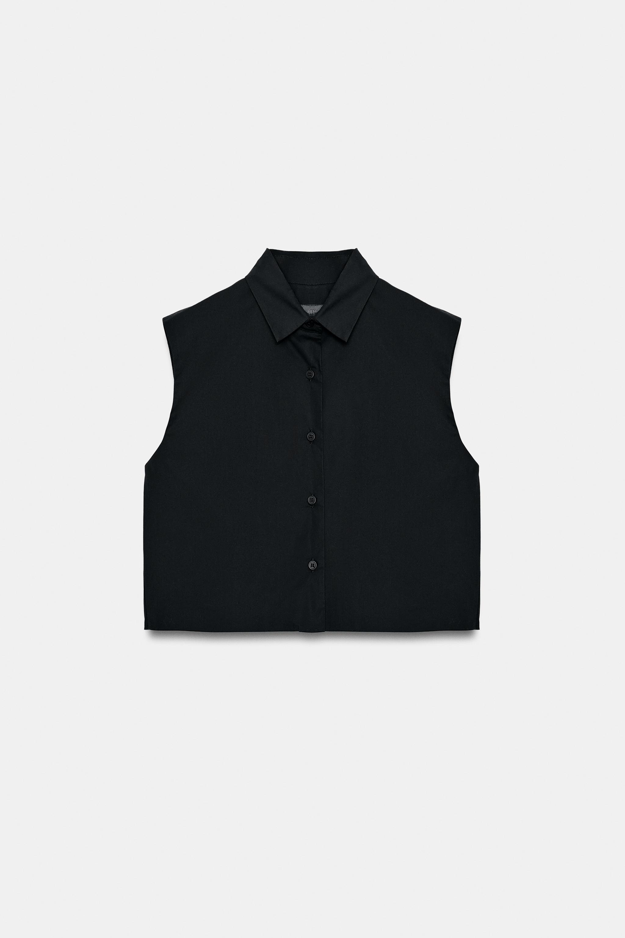 POPLIN TOP WITH VOLUMINOUS BACK